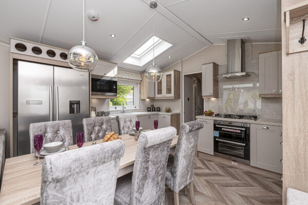 Modern kitchen interior captured by UK property photographer, showcasing North Wales style and design elegance.