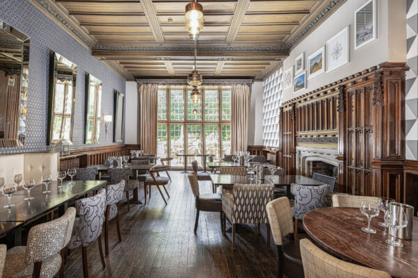 Luxurious dining room captured by UK property photographer, North Wales photographer specializing in interiors.